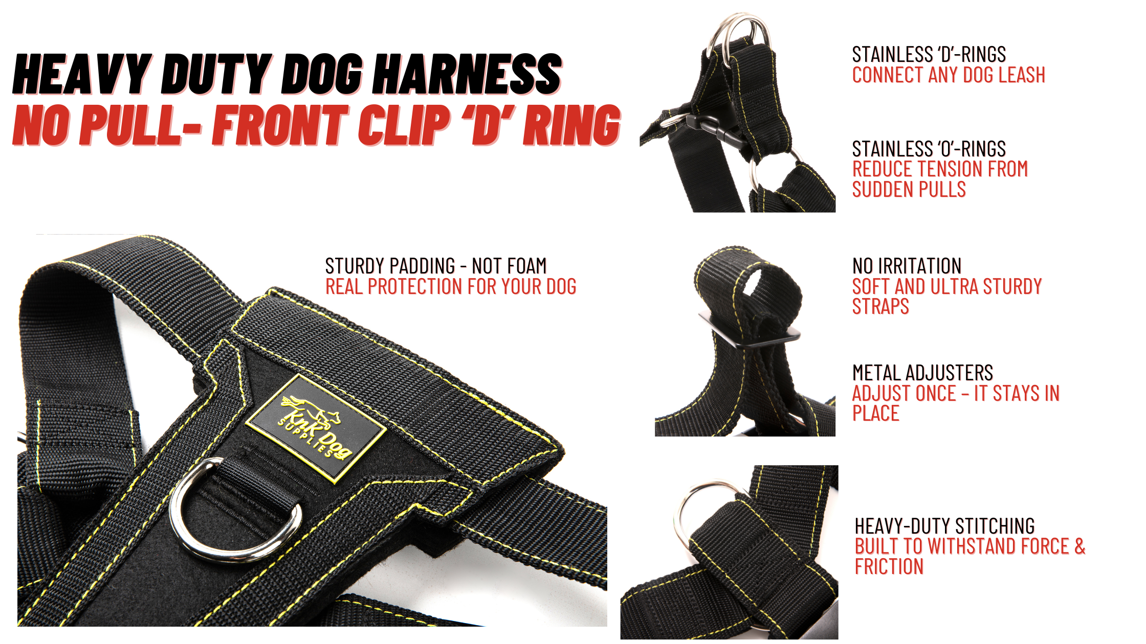 heavy duty dog harness no pull