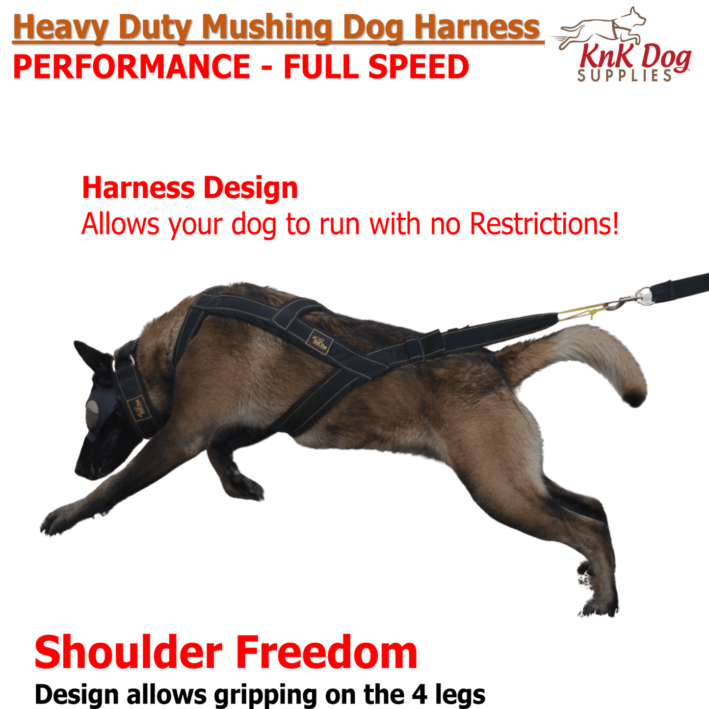 Mushing Harness for Sledding, Bikejoring, and Canicross