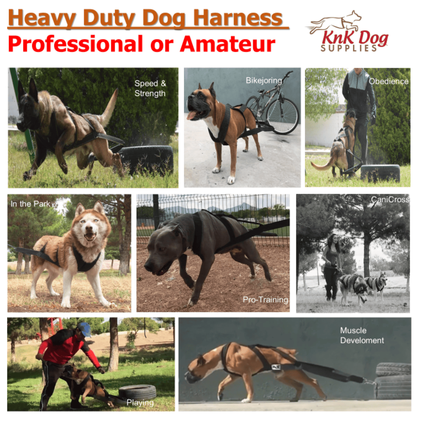 Dog Weight Pulling Harness for training