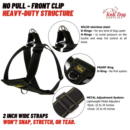 No Pull Front Clip Dog Harness