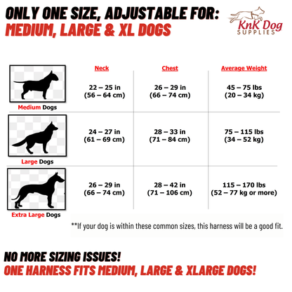 Super Strong Heavy Duty Dog Harness with Metal Hardware